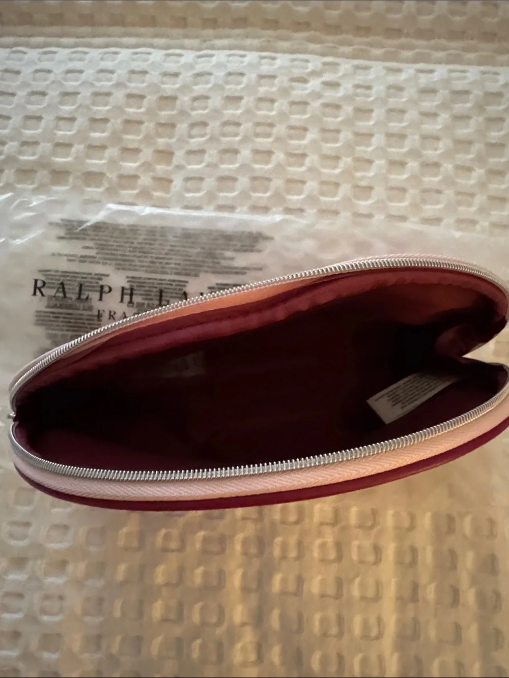 Ralph Lauren Fragrances Cosmetic Pouch in Berry Plum